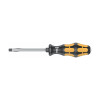Screwdriver for slot-head, with Kraftform handle and impact cap 5,5 mm