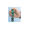 Bit-holding screwdriver with 1/4 inch bits telescopic shank and magnet