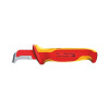 Cable stripping knife VDE insulated, with slide plate