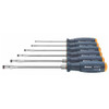 Screwdriver set for slot-head, with 2-component Haptoprene handle 6 - 660031 6
