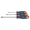 Screwdriver set for Pozidriv, with 2-component Haptoprene handle 3