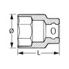 Hexagon socket, 3/8 inch 16 mm