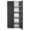 Large-capacity base cabinet with plain sheet metal swing doors 2000 mm