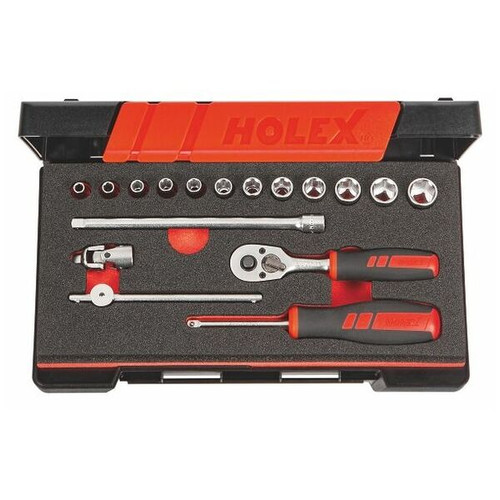 Socket set 1/4 inch square drive 17 pieces 6