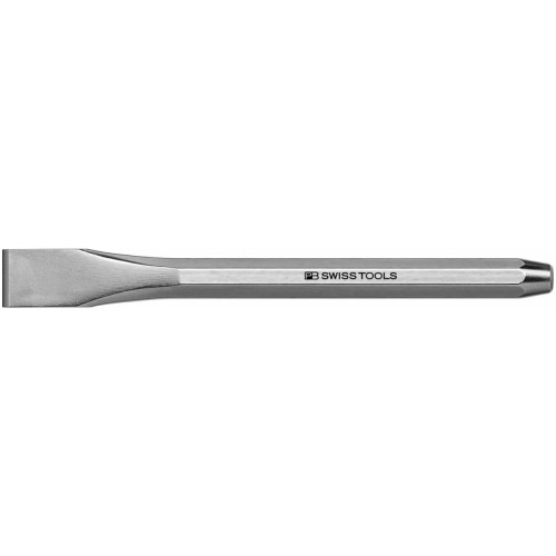 Flat chisels, octagonal, chrome-plated