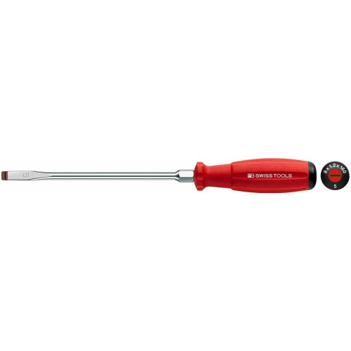 SwissGrip screwdriver for slotted screws, with a hexagonal wrench section