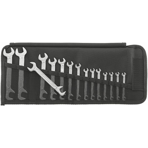 Small double open ended spanner set 15T