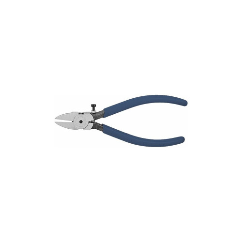 Side cutter for plastics, 15° angled 160 mm