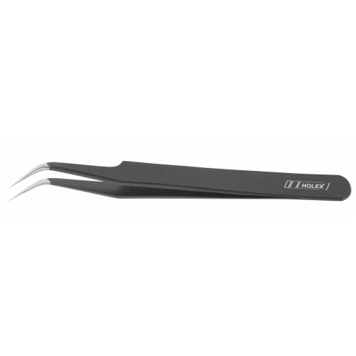 Tweezers, shouldered / sickle shaped pointed, 120 mm, Form 7 AMB