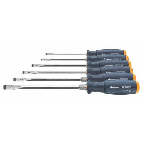 Screwdriver set for slot-head, with 2-component Haptoprene handle 6 - 660031 6