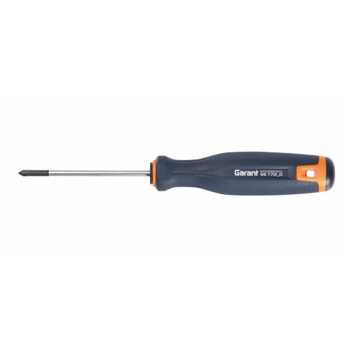 Screwdriver for Pozidriv, with 2-component Haptoprene handle
