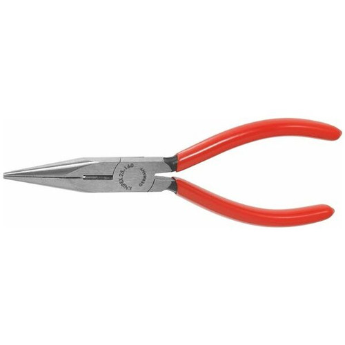 Snipe nose pliers, straight, polished 160 mm