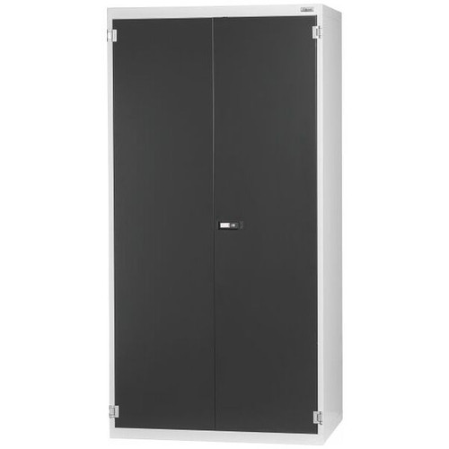 Large-capacity base cabinet with plain sheet metal swing doors 2000 mm