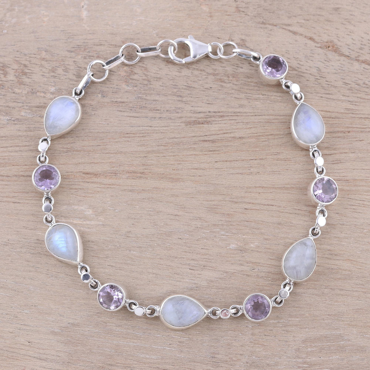 Buy Silver Gold Plated Stone Bracelets Above Rs.10000 India | The Amethyst  Store – Tagged 