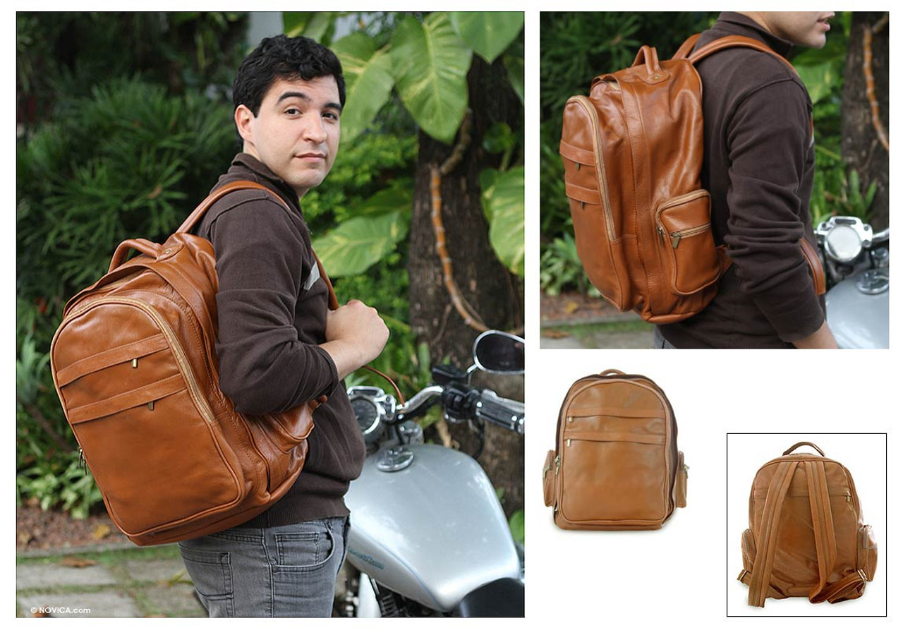 Convertible Italian Leather Backpack - Italian Escapade
