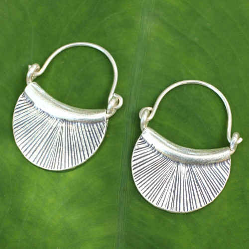 Silver Hoop Earrings 'Diva'