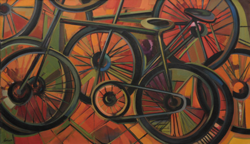 Brazil Bicycle Painting 'The Champion'