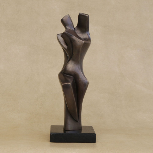Romantic Bronze Fine Art Sculpture from Brazil 'Romance'
