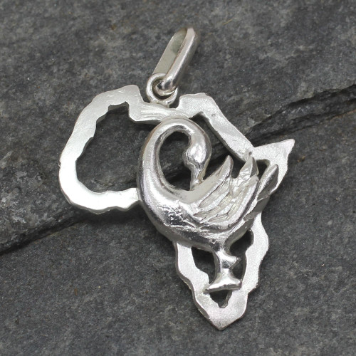 Sterling Silver Pendant 'Africa Sankofa'