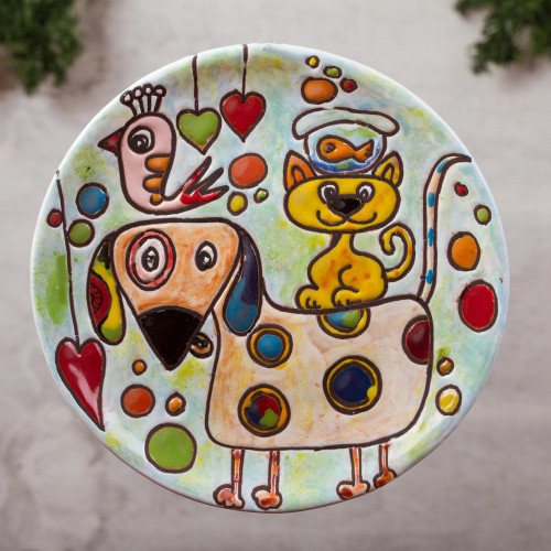 Animal-Themed Ceramic Wall Art from Mexico 'Menagerie'