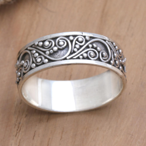 Hand Crafted Sterling Silver Band Ring 'Little Wonder'