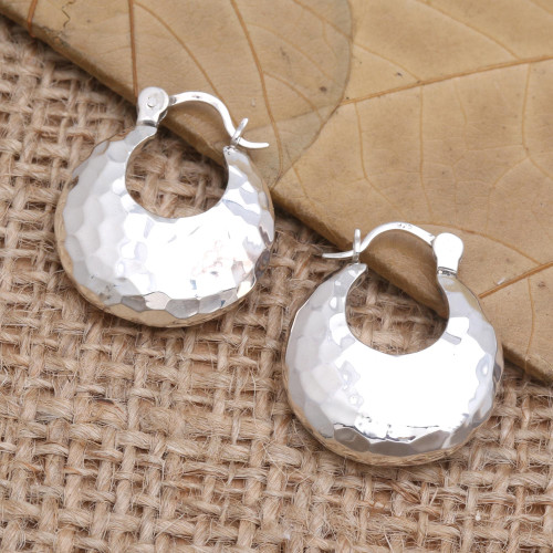Handmade Sterling Silver Drop Earrings 'Glow Up'