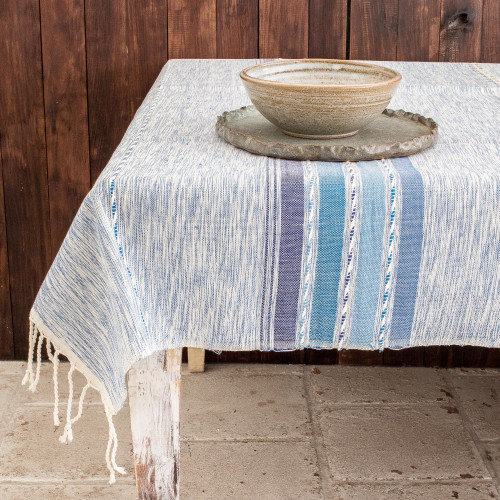 Blue Tablecloth 'Comalapa Blues'