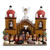 Intricate Ceramic Church Nativity Scene Sculpture 'Central Church'