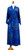 Hand Crafted Women's Batik Blue Patterned Robe 'Deep Blue Sea'