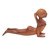 Suar Wood Statuette 'Cobra Yoga Pose'