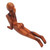 Suar Wood Statuette 'Cobra Yoga Pose'