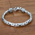 Men's Sterling Silver Bracelet 'Silver Dragon'