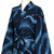 Women's Blue Batik Patterned Robe 'Sea of Shadows'