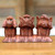 Wood Sculpture from Indonesia 'Three Wise Monkeys'