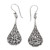 Sterling Silver Dangle Earrings 'Floral Reign'