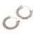 Artisan Jewelry Sterling Silver Hoop Earrings 'Balinese Lace'