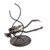 Handcrafted Eco Friendly Recycled Metal Sculpture 'Rustic Scuba Diver'