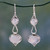 Rainbow Moonstone Earrings Sterling Silver Handmade 'Goddesses'