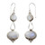 Rainbow Moonstone Earrings Sterling Silver Handmade 'Goddesses'