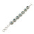 Sterling Silver Blue Topaz Bracelet Women's Jewelry 'Sky Blossom'