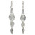 Hand Crafted Sterling Silver Dangle Earrings 'Leaf Chimes'
