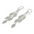 Hand Crafted Sterling Silver Dangle Earrings 'Leaf Chimes'