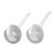 Modern Pearl Sterling Silver Drop Earrings 'Moonlight Sand'