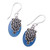 Chalcedony and Sterling Silver Earrings Indian Jewelry 'Morning Dew'