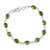 Peridot and Sterling Silver Link Bracelet from India 'Elegant'
