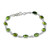 Peridot and Sterling Silver Link Bracelet from India 'Elegant'