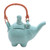 Handmade Blue Ceramic Teapot  'Buddha and the Turquoise Eleph'