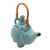 Handmade Blue Ceramic Teapot  'Buddha and the Turquoise Eleph'