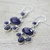 Hand Crafted Sterling Silver and Lapis Lazuli Earrings 'Midnight Stars'