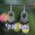 Tiger's eye chandelier earrings 'Autumn Breeze'